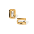 GOLDEN EDGE CRYSTAL EARRINGS - ARETES - Malandra Jewelry - EUWA318-JDE0109012