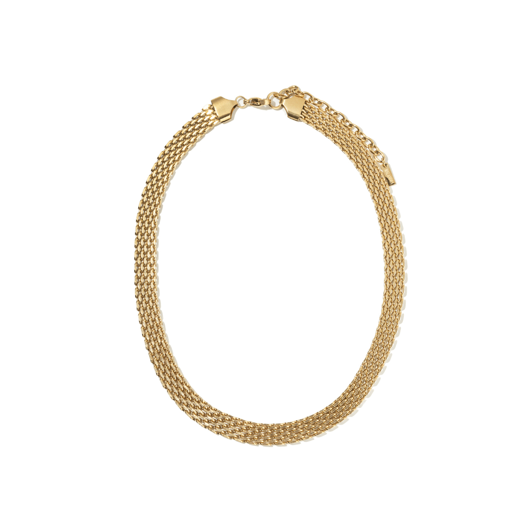 GOLDEN FLAT ICON NECKLACE - COLLARES - Malandra Jewelry - EUWC237 - DZJDN202506231NINA