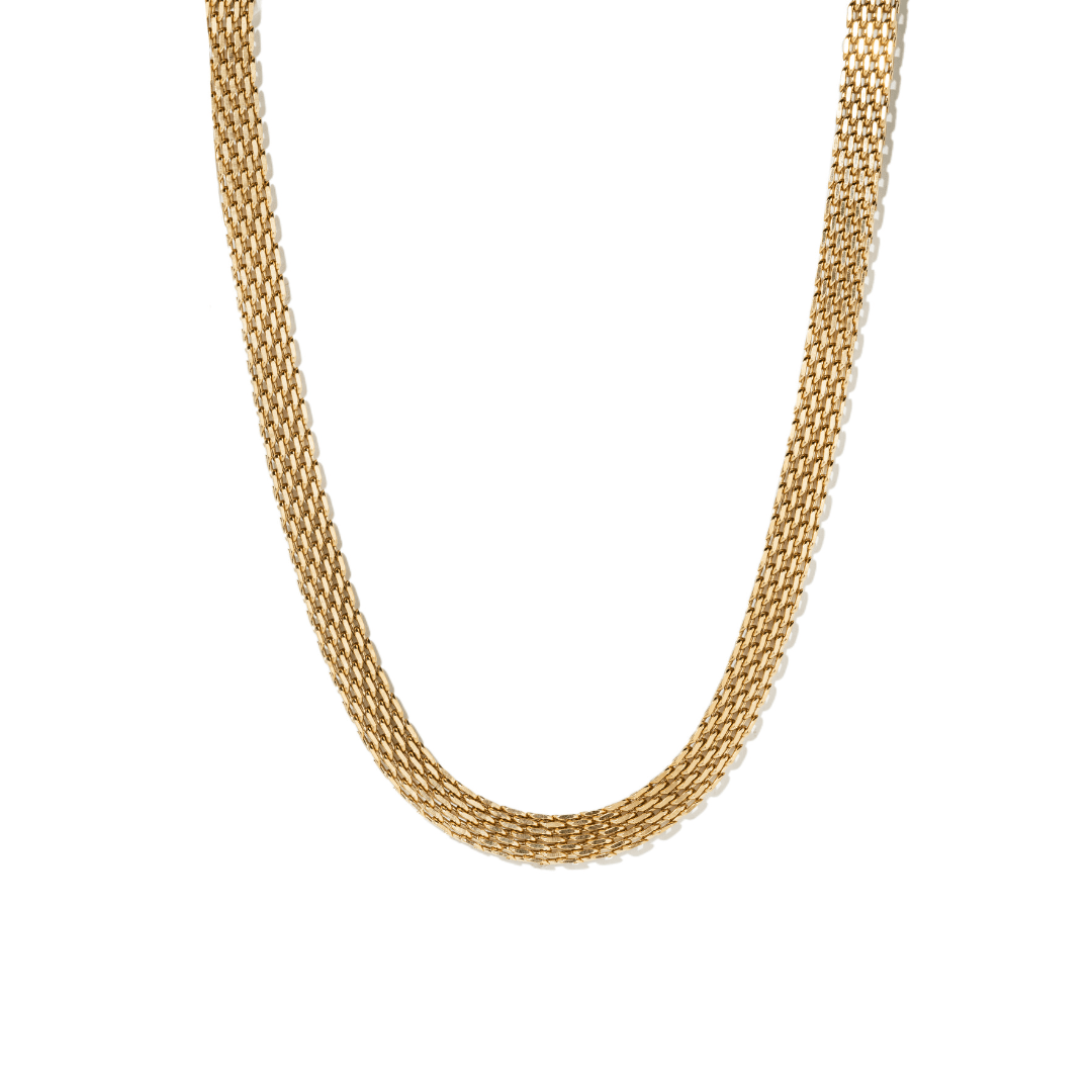 GOLDEN FLAT ICON NECKLACE - COLLARES - Malandra Jewelry - EUWC237 - DZJDN202506231NINA