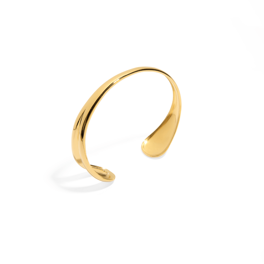 GOLDEN FLOW OPEN - END CUFF - PULSERAS - Malandra Jewelry - EUWP138 - JDBW2410021