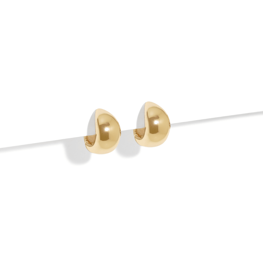 GOLDEN GLEAM DROP HOOPS - ARETES - Malandra Jewelry - ZWA120-QX06555