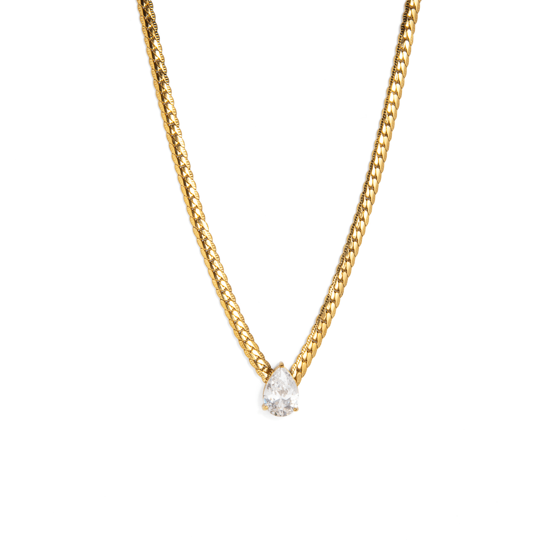 GOLDEN GLEAM DROP NECKLACE - COLLARES - Malandra Jewelry - EUWC209 - JDN0104010