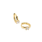 GOLDEN GLEAM HUGGIES - ARETES - Malandra Jewelry - AA1403 - B99954