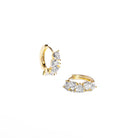 GOLDEN GLINT HOOPS - ARETES - Malandra Jewelry - ZWA61 - QX02463