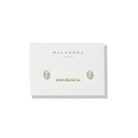 GOLDEN GLOW OVAL EARRINGS - ARETES - Malandra Jewelry - ZWA73 - QX02196