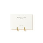 GOLDEN GREEN MILANO HOOPS - ARETES - Malandra Jewelry - EAWA119.V-MME0131 Gold green