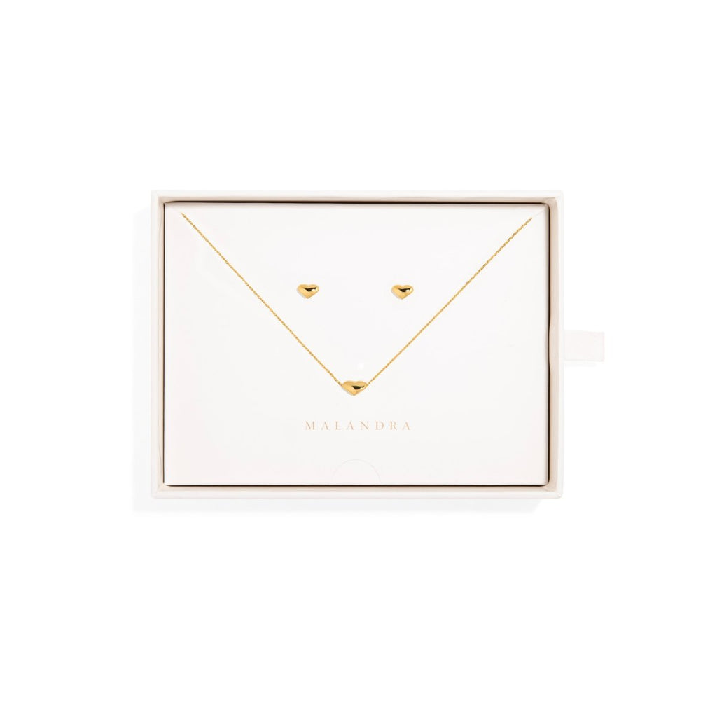 GOLDEN HEART GIFT SET - SETS DE REGALO - Malandra Jewelry - SET63 TC1580/VCA205 - 4014