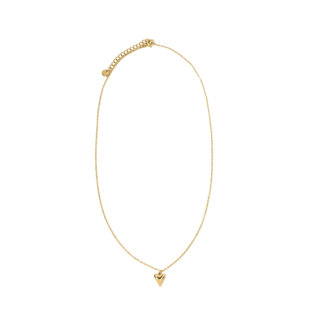 GOLDEN HEART GLOW NECKLACE - COLLARES - Malandra Jewelry - ZXC8 - T001055356