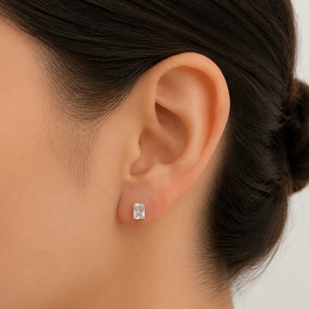 GOLDEN HOUR LUXE STUDS - ARETES - Malandra Jewelry - ZWA40-QX02213Y