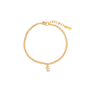 GOLDEN INITIAL LINK BRACELET - PULSERAS - Malandra Jewelry - TP1841.E