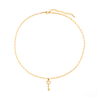 GOLDEN KEY NECKLACE - COLLARES - Malandra Jewelry - XBC151 - WSN00007 GD