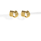 GOLDEN LINES EARRINGS - ARETES - Malandra Jewelry - AA1425 - E53487