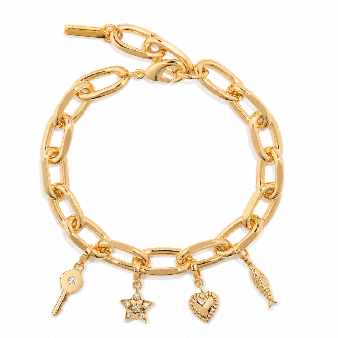 GOLDEN LINKS BRACELET - PULSERAS CHARMS - Malandra Jewelry - TP1736