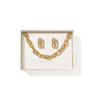 GOLDEN LINKS CURVE GIFT SET - SETS DE REGALO - Malandra Jewelry - SET146 ICA435/ICC441