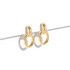 GOLDEN LOOP EARRINGS - ARETES - Malandra Jewelry - VCA253-4036