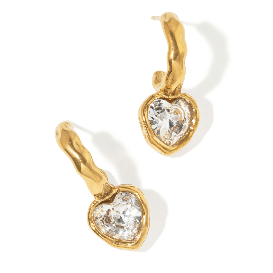 Golden Loveknot Hoops - ARETES - Malandra Jewelry - EUWA640-JDE0105339
