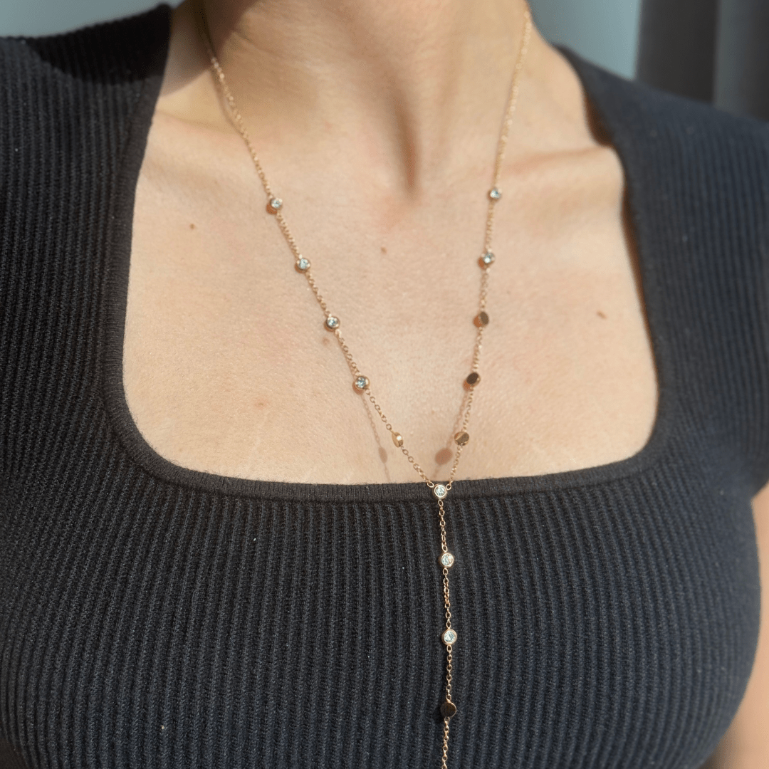 GOLDEN LUXE DOT NECKLACE - COLLARES - Malandra Jewelry - EUWC207 - JDNW2311001