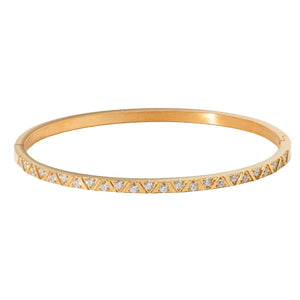 GOLDEN LUXE HALO BANGLE - PULSERAS - Malandra Jewelry - EMKP18-B-0269