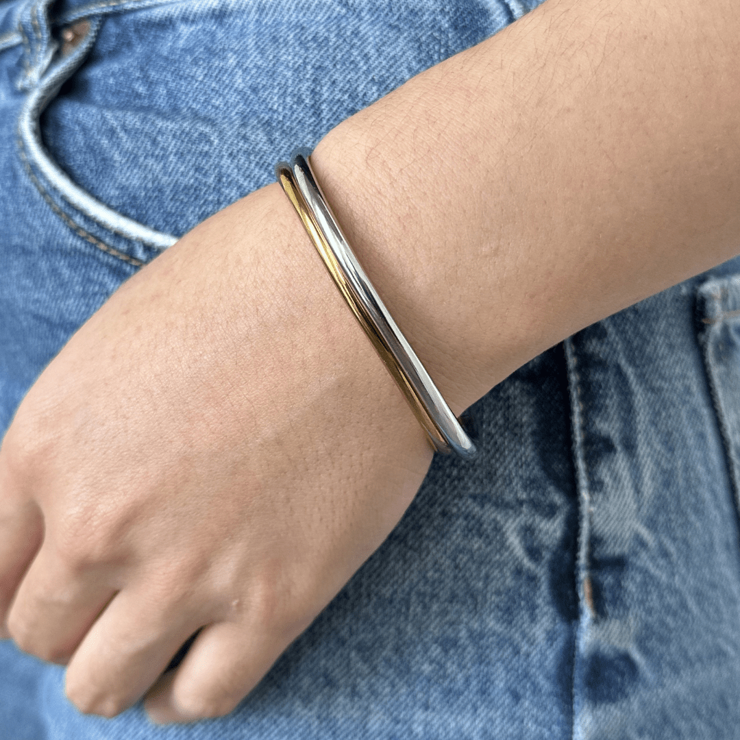 GOLDEN LUXE HALO CUFF - PULSERAS - Malandra Jewelry - EUWP465-JDB201489