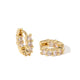 GOLDEN MINI RADIANT HOOPS - ARETES - Malandra Jewelry - EZAA71