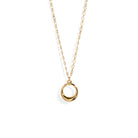 GOLDEN MOON RING NECKLACE - COLLARES - Malandra Jewelry - VCC227 - 9089