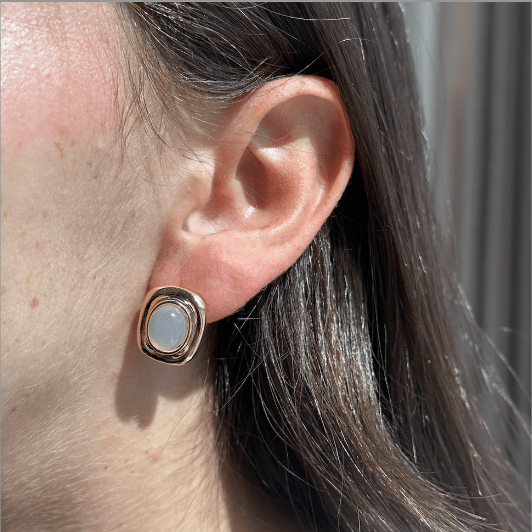GOLDEN MOONLIGHT EARRINGS - ARETES - Malandra Jewelry - ZOA30 - G48646IOZB