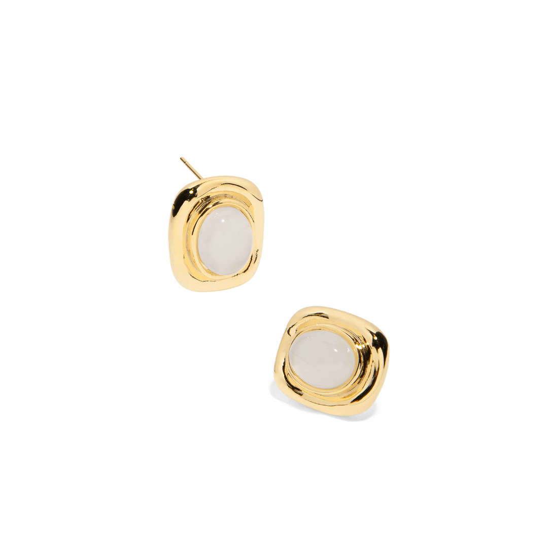 GOLDEN MOONLIGHT EARRINGS - ARETES - Malandra Jewelry - ZOA30 - G48646IOZB