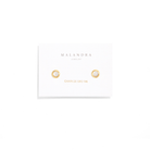 GOLDEN ORB MOON EARRINGS - ARETES - Malandra Jewelry - ZWA60 - QX02966BY
