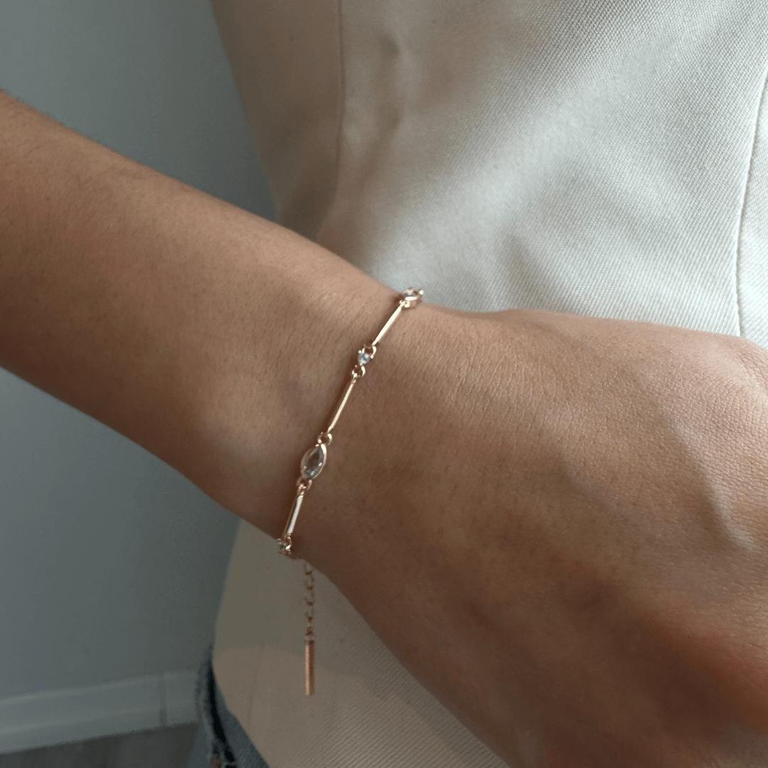 GOLDEN OVAL SERENA BRACELET - PULSERAS - Malandra Jewelry - EAWP100 - MMB108
