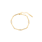 GOLDEN OVAL SERENA BRACELET - PULSERAS - Malandra Jewelry - EAWP100 - MMB108