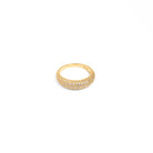 GOLDEN PAVE MILANO RING - ANILLOS - Malandra Jewelry - EAWR59.6