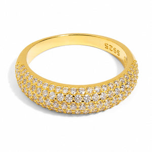 GOLDEN PAVE MILANO RING - ANILLOS - Malandra Jewelry - EAWR59.6-MMR256-G-6