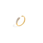 GOLDEN PAVE OPEN MILANO RING - ANILLOS - Malandra Jewelry - EAWR77 - M240419000201