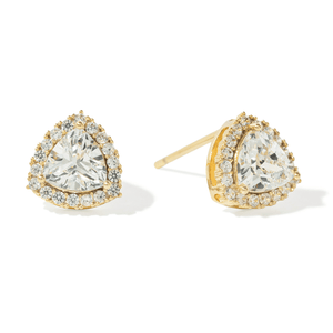 Golden Pavé Studs - ARETES - Malandra Jewelry - ZWA172-QX08640YN