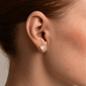Golden Pavé Studs - ARETES - Malandra Jewelry - ZWA172-QX08640YN
