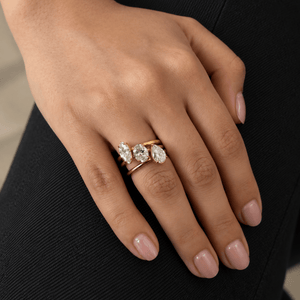 Golden Pear Solitaire Ring - ANILLOS - Malandra Jewelry - EUWR645.7-JDR0306083-7