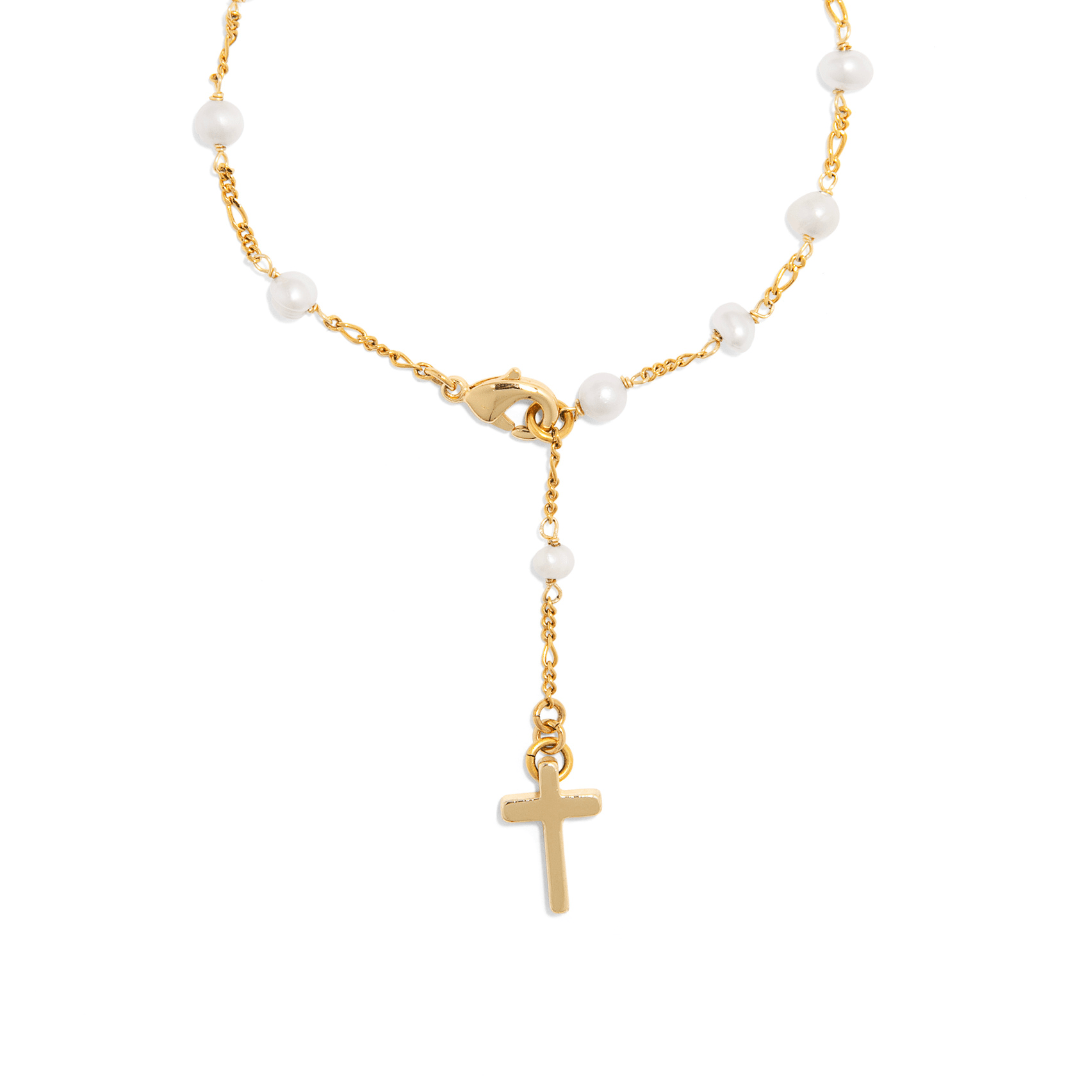 GOLDEN PEARL BLESSING BRACELET - PULSERAS - Malandra Jewelry - TP2015