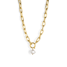 GOLDEN PEARL CHARM NECKLACE - COLLARES - Malandra Jewelry - TC1967