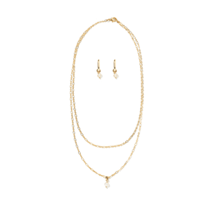 GOLDEN PEARL LAYERS GIFT SET - SETS DE REGALO - Malandra Jewelry - SET142