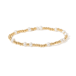 Golden Pearl Lustre Bracelet - PULSERAS - Malandra Jewelry - TP2590