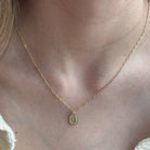 GOLDEN PLAQUE INITIAL NECKLACE - COLLARES - Malandra Jewelry - TC1745.P