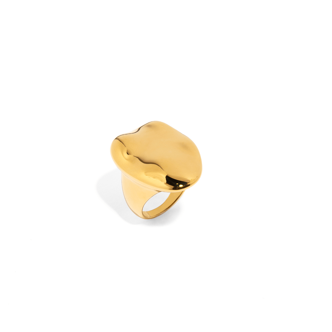 GOLDEN SCULPTED RING - ANILLOS - Malandra Jewelry - EUWR193.7 - JDR2311003 - 7