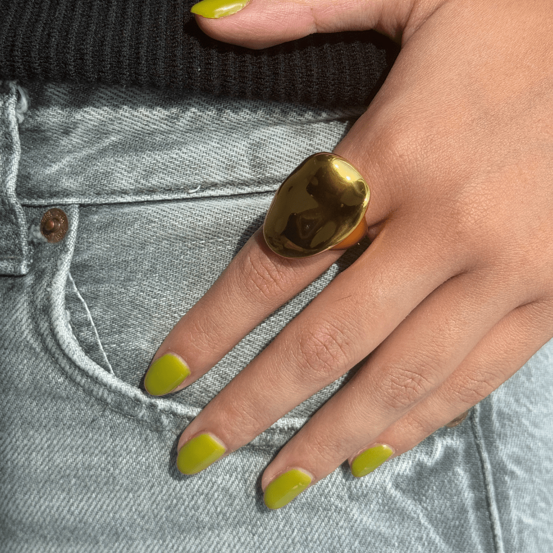 GOLDEN SCULPTED RING - ANILLOS - Malandra Jewelry - EUWR193.7 - JDR2311003 - 7