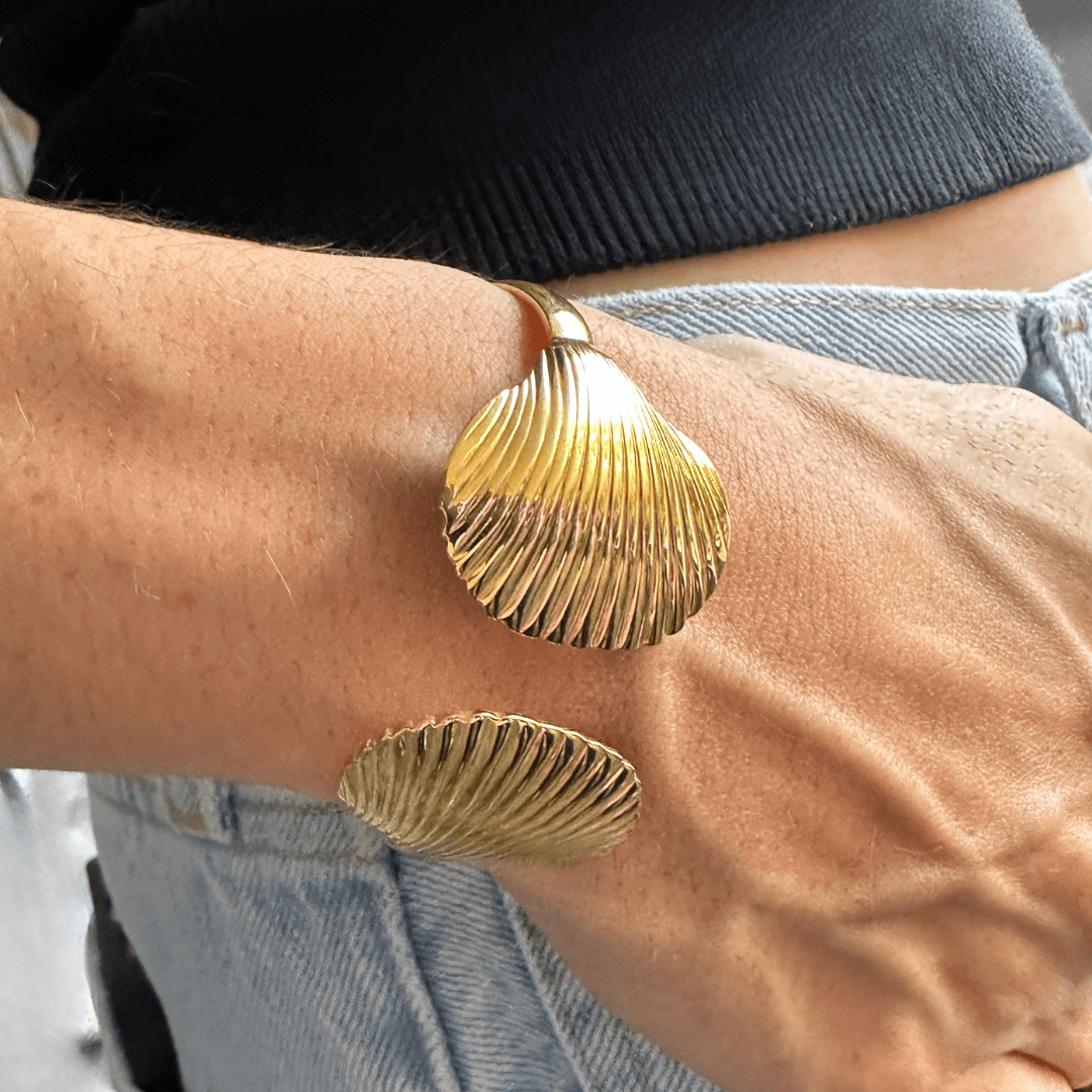 GOLDEN SHELL BRACELET - PULSERAS - Malandra Jewelry - EUWP175 - JDB2406004
