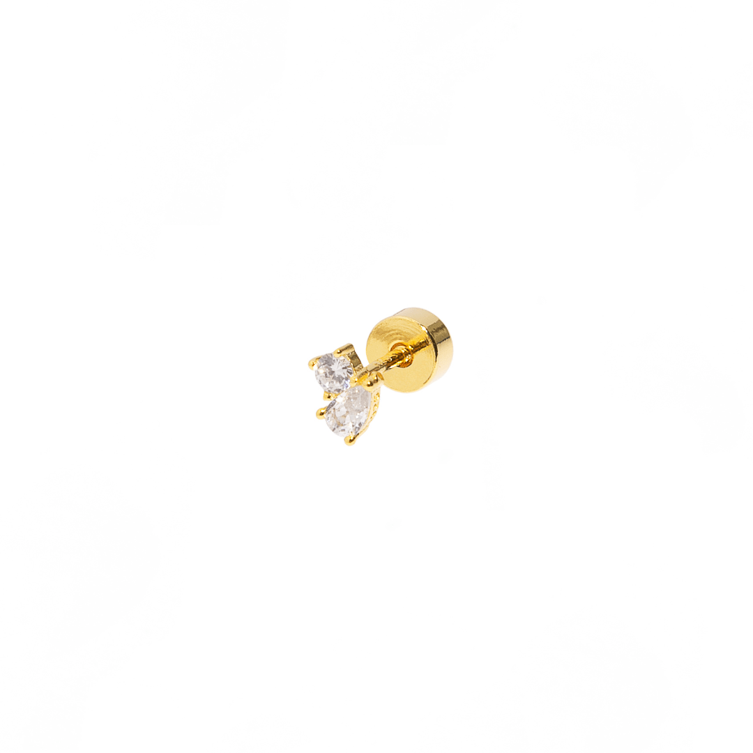 GOLDEN SHINE STUD - ARETES - Malandra Jewelry - ERA121 - 60249397016C