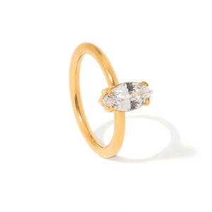 Golden Slim Oval Ring - ANILLOS - Malandra Jewelry - EUWR642.7-JDR0306084-7