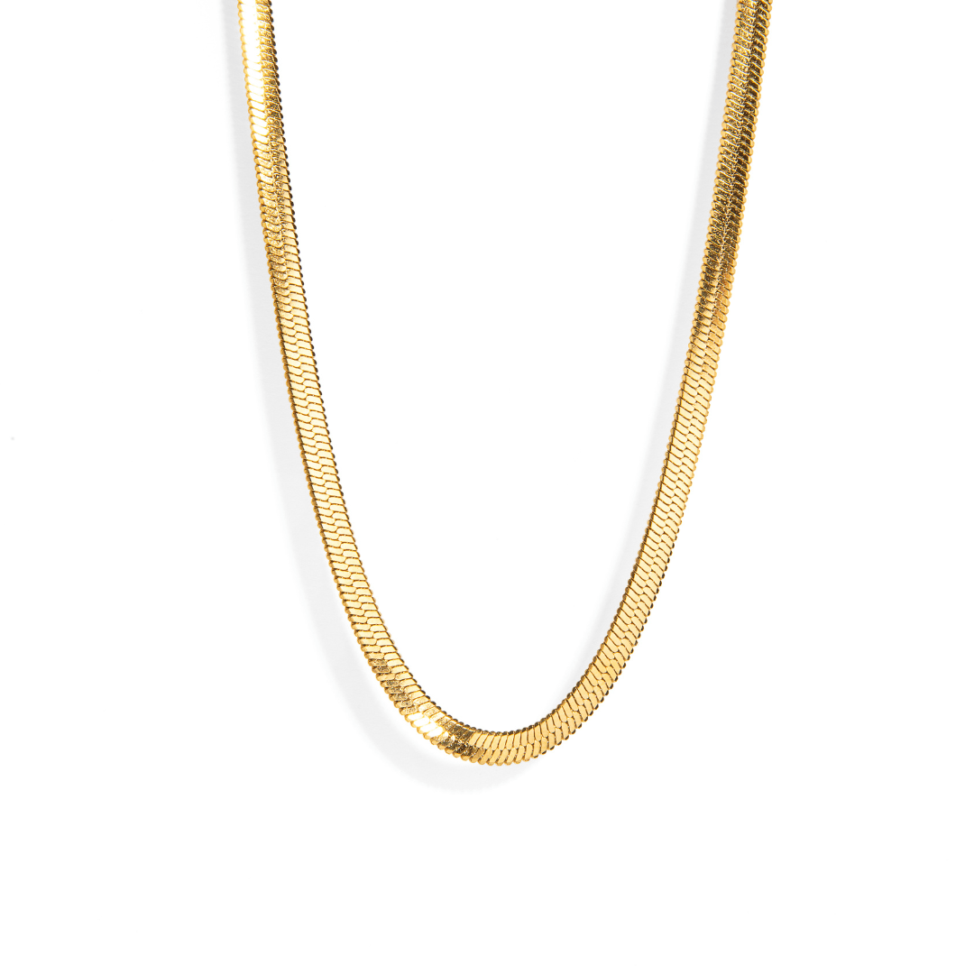 GOLDEN SNAKE GLOW NECKLACE - COLLARES - Malandra Jewelry - EUWC212 - JDN2308005 - 43