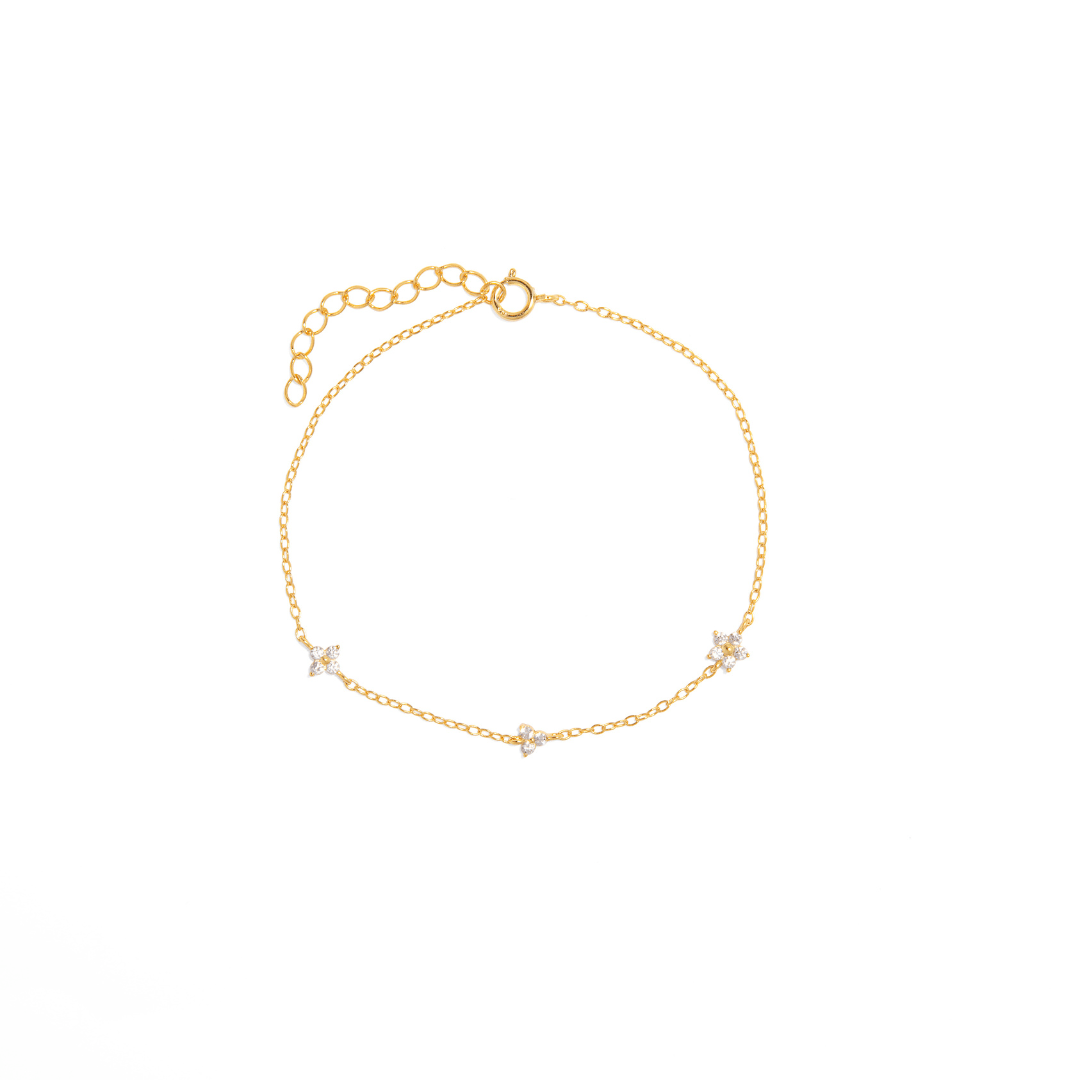 GOLDEN SPARK BLOOM BRACELET - PULSERAS - Malandra Jewelry - ERP134 - 60603131367C
