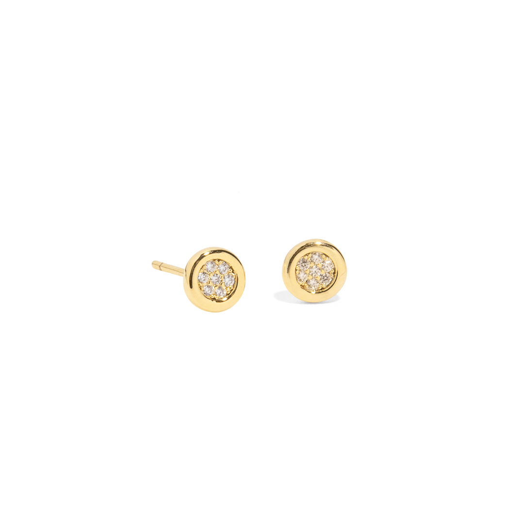 GOLDEN SPARK EARRINGS - ARETES - Malandra Jewelry - ZWA59 - QX02966BY