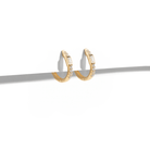 GOLDEN SPARK HOOPS - ARETES - Malandra Jewelry - EAWA120 - MME472
